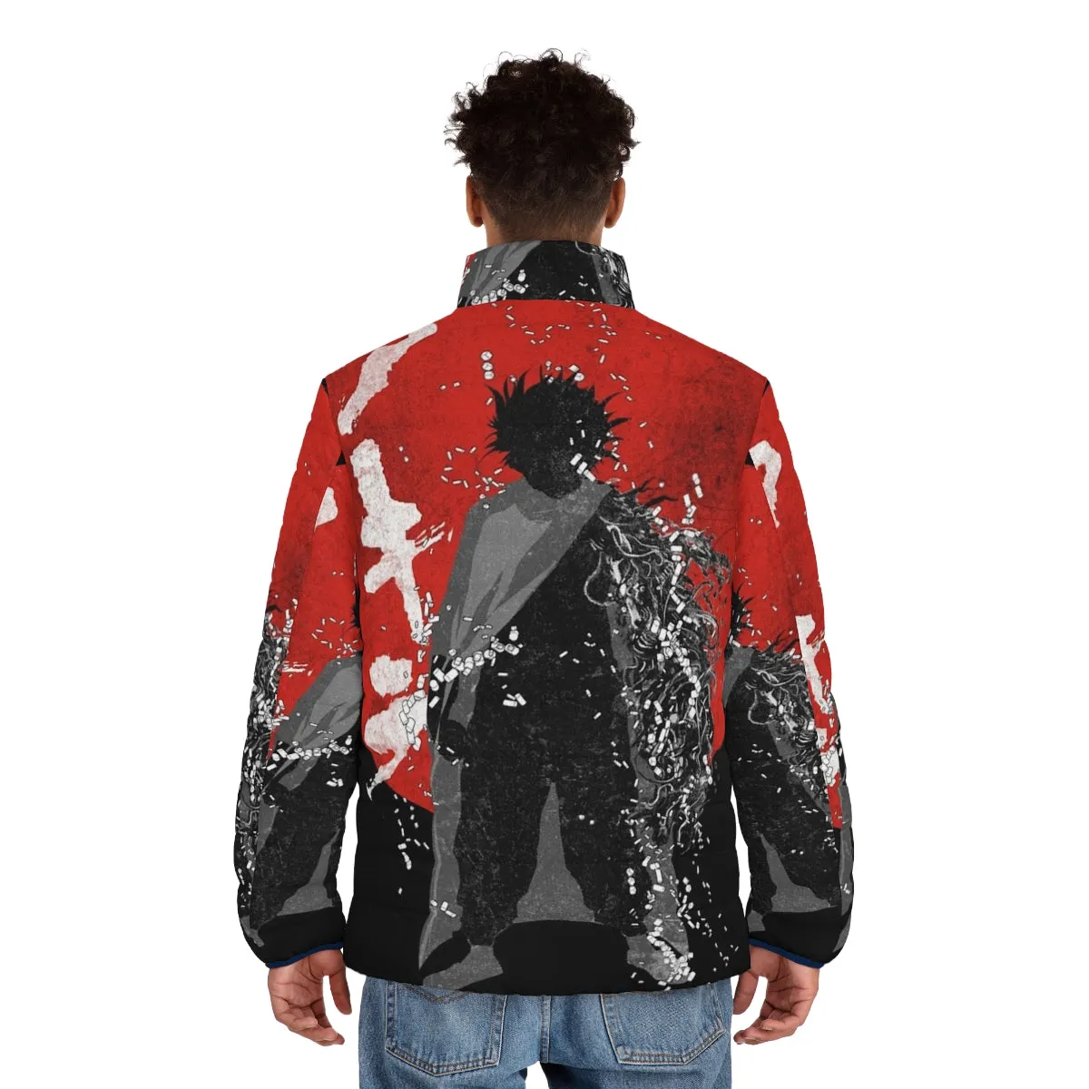 Akira-Inspired Neo Tokyo Storm Puffer Jacket: Cyberpunk Streetwear for the Discerning Geek