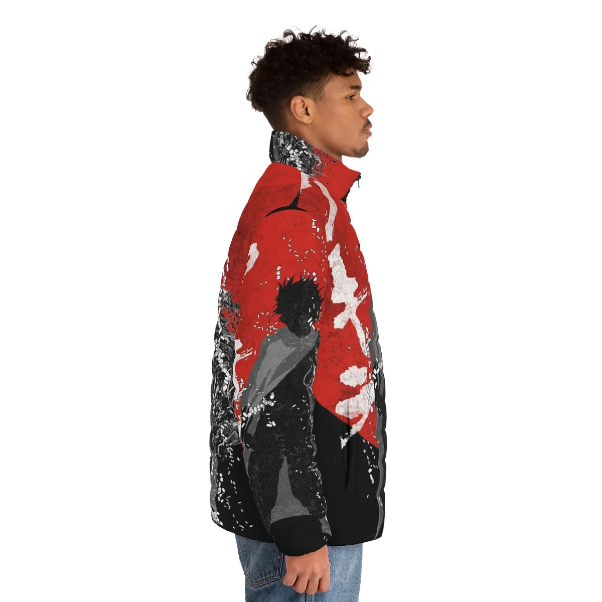 Akira-Inspired Neo Tokyo Storm Puffer Jacket: Cyberpunk Streetwear for the Discerning Geek