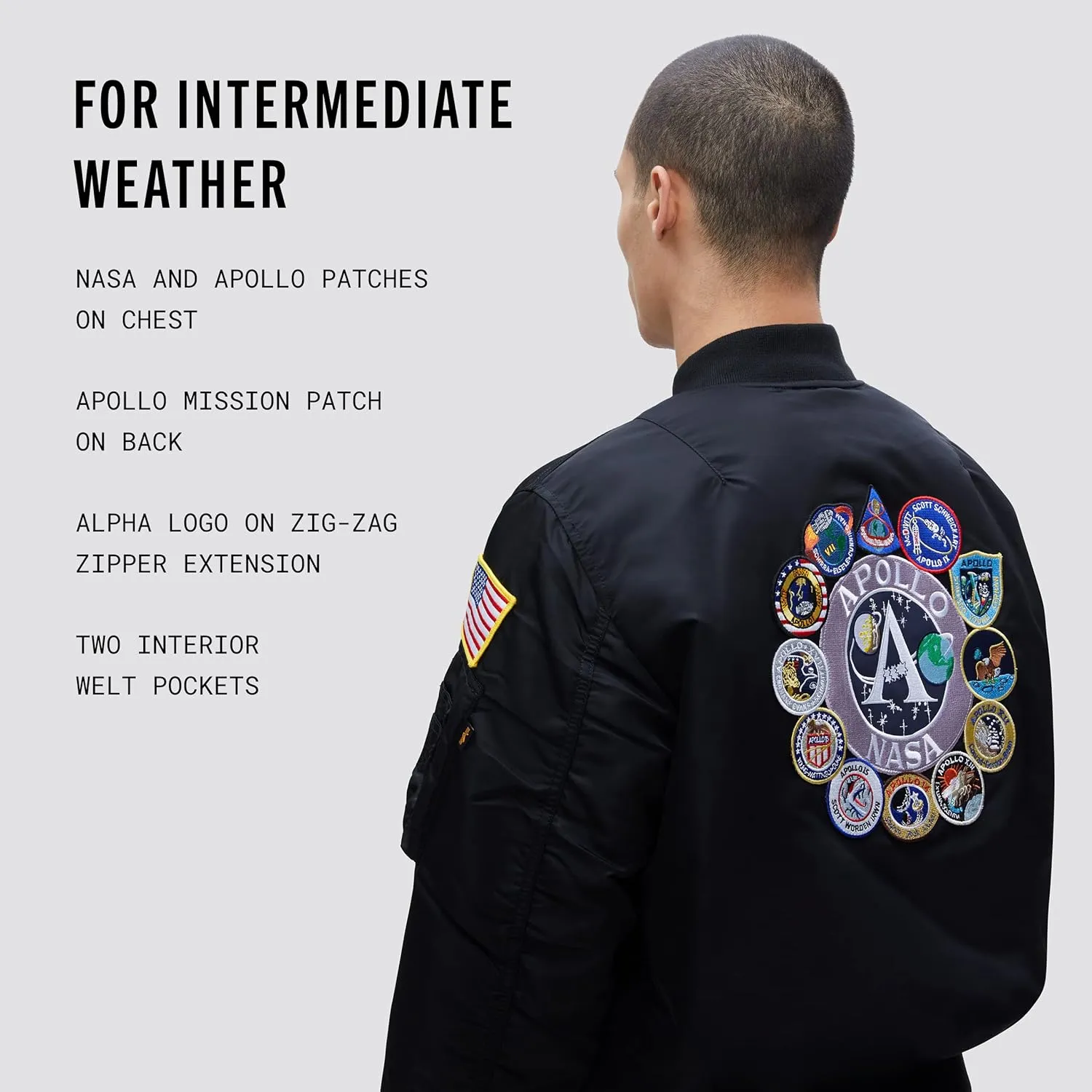 Alpha Industries Men's Apollo MA-1 Flight Jacket