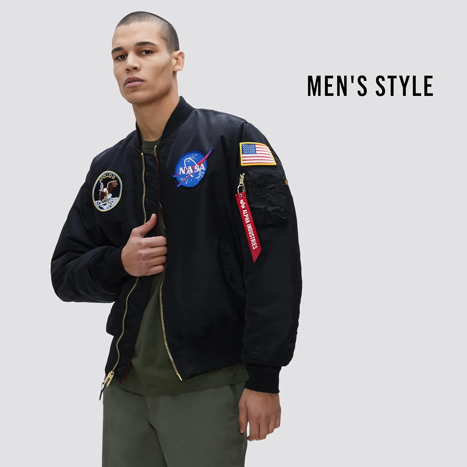Alpha Industries Men's Apollo MA-1 Flight Jacket