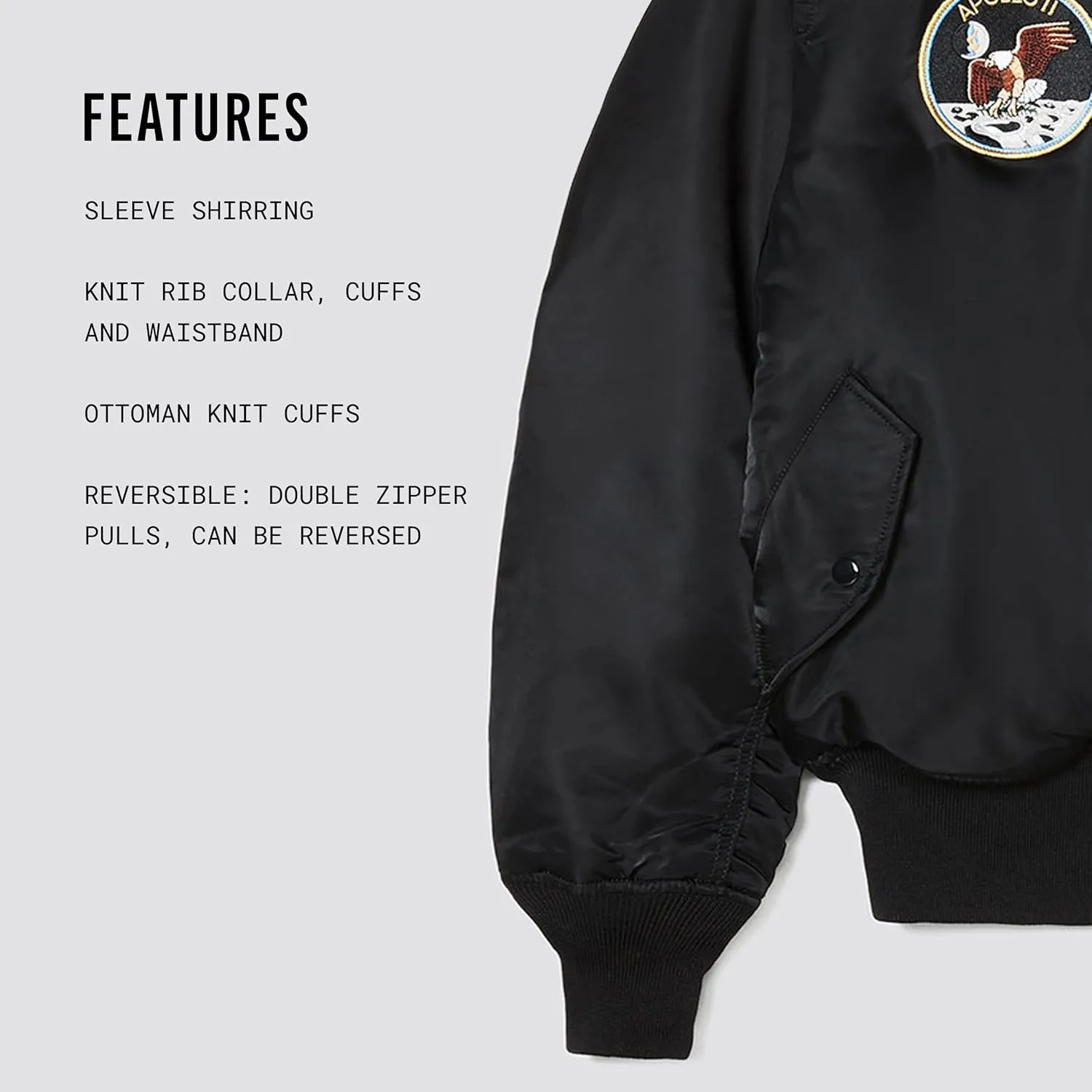 Alpha Industries Men's Apollo MA-1 Flight Jacket