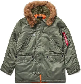 Alpha Industries N-3B Slim Fit Parka - Cold Weather Military Issue Parka