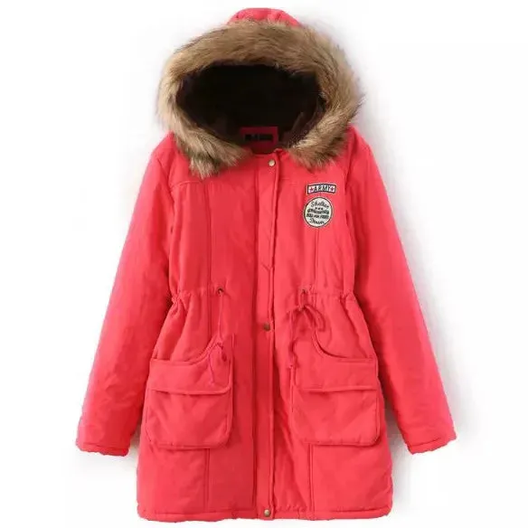 Casual Solid Long Parka