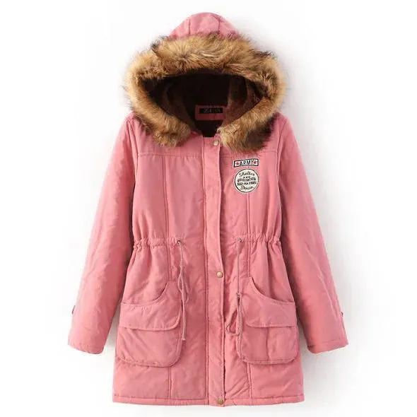 Casual Solid Long Parka