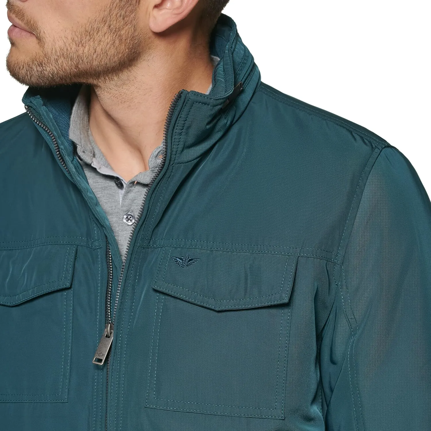 Dockers Men's Quilted Lined Flight Bomber Jacket