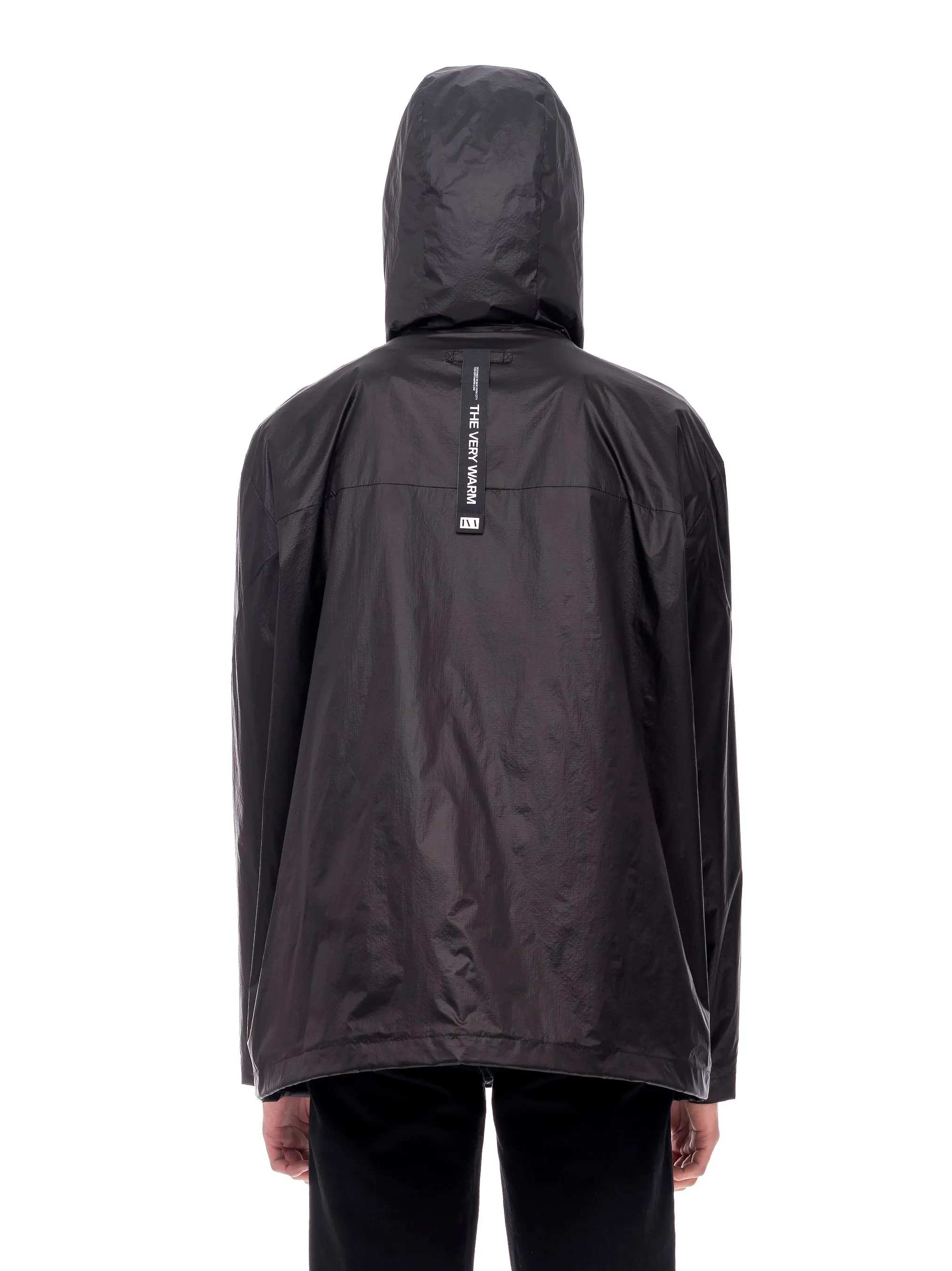 Hooded Windbreaker - Black