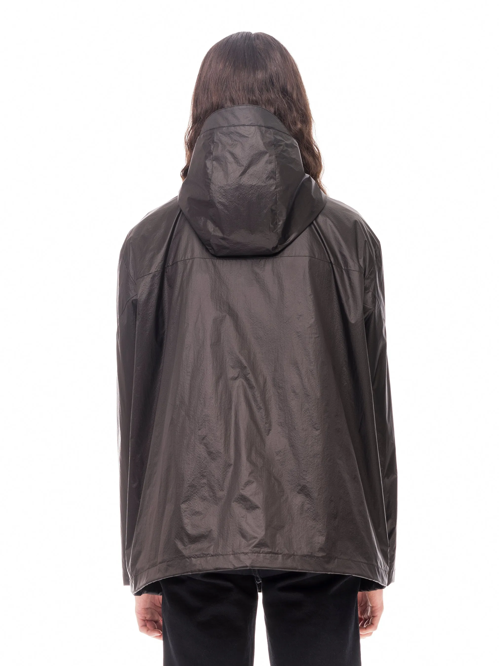 Hooded Windbreaker - Black