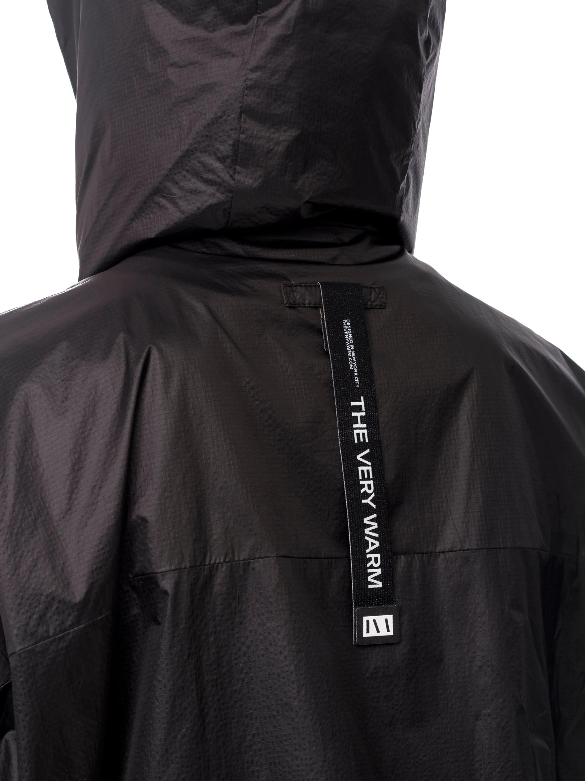 Hooded Windbreaker - Black