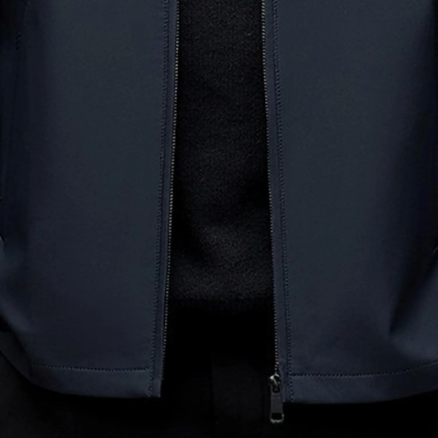 JEKE-DG Men's Lapel Thicken Winter Down Jackets Slim Fit Solid Waterproof Puffer Coats Cotton Full Zip Classic Quilted Coat