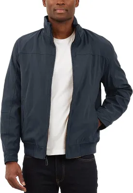 LONDON FOG Men's Microfiber Bomber Jacket