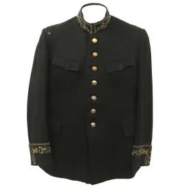 Original 1930s Mexican Military Officer Jacket with Extensive Custom Embroidery