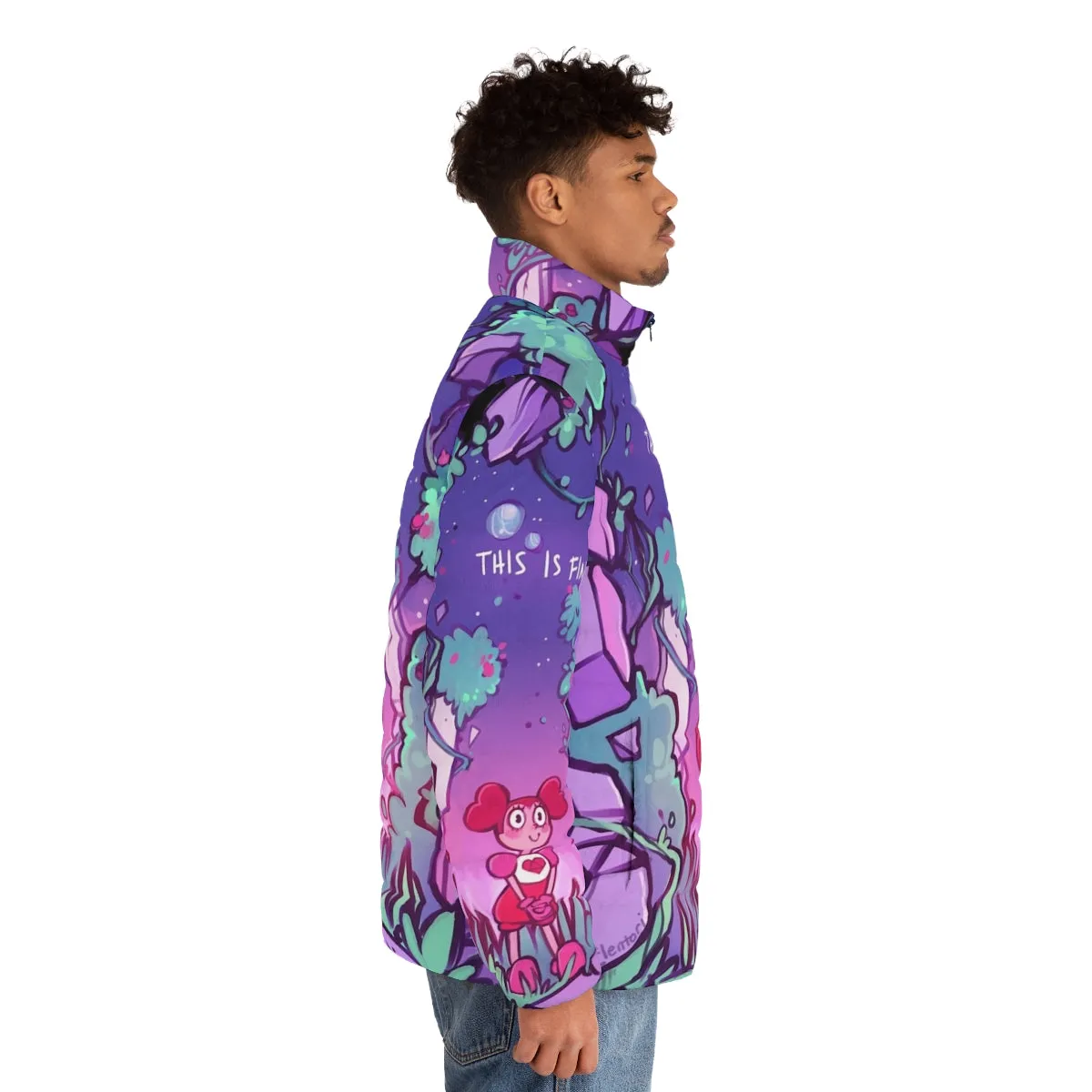 "This Is Fine" Steven Universe Puffer Jacket | Spinel and Elentori Design