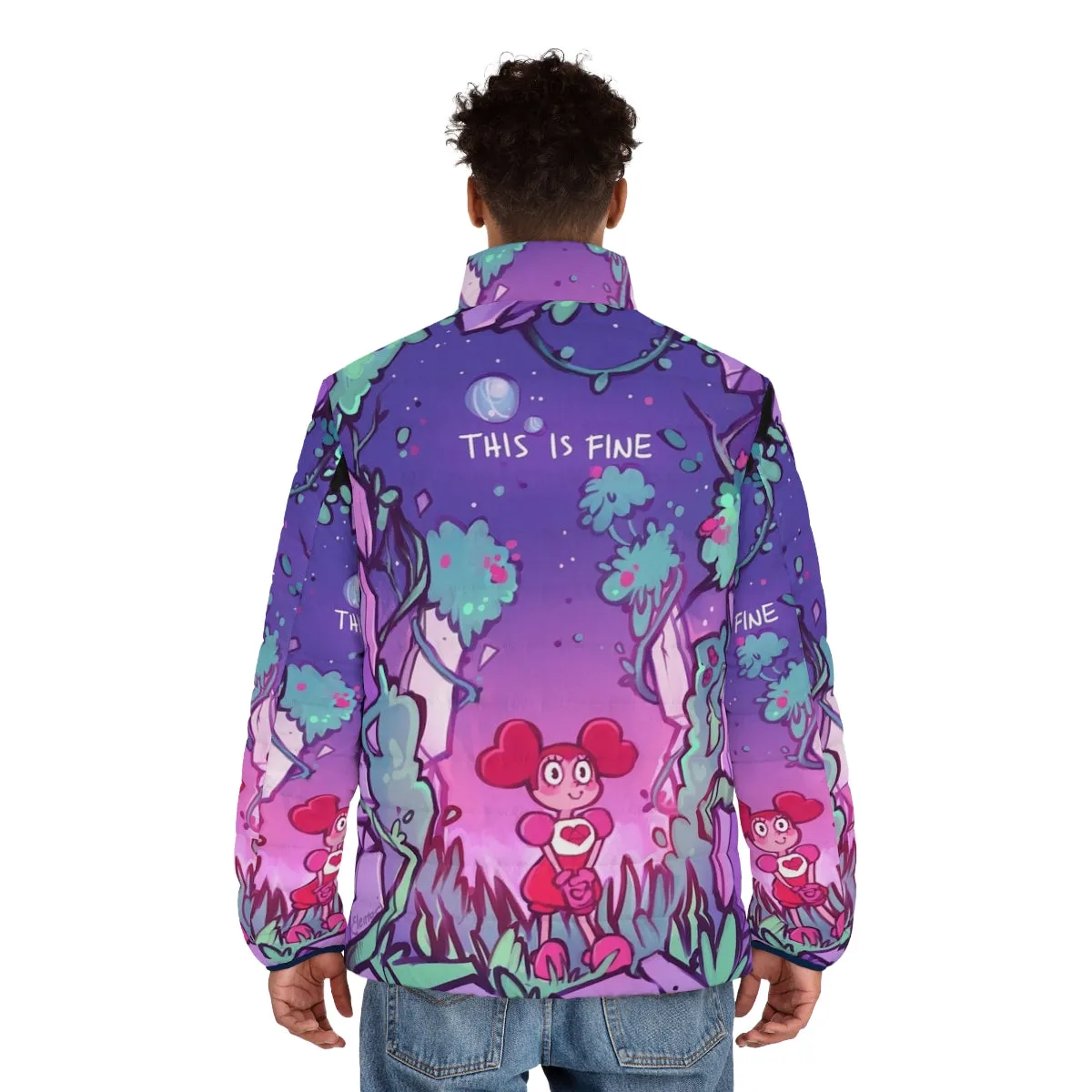 "This Is Fine" Steven Universe Puffer Jacket | Spinel and Elentori Design