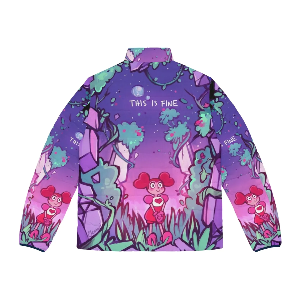 "This Is Fine" Steven Universe Puffer Jacket | Spinel and Elentori Design