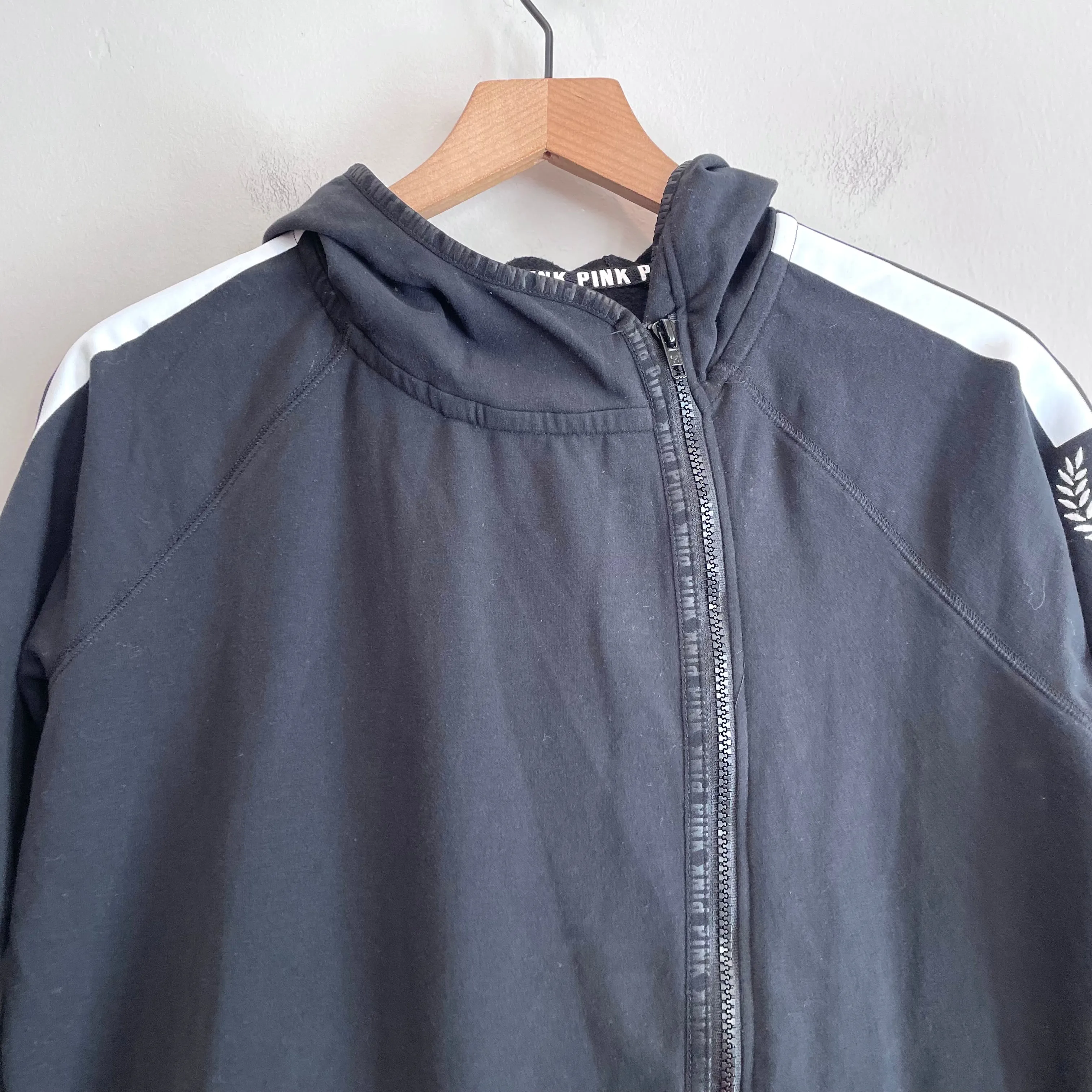 Side Zip Hooded Thumbhole Jacket