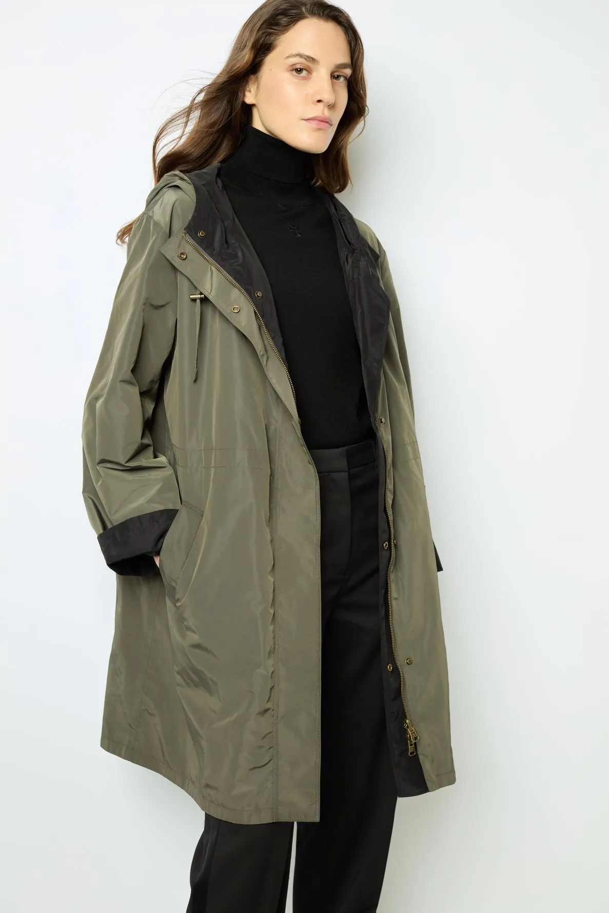 Trench Coat Talia Dae04a018 Khaki-Green