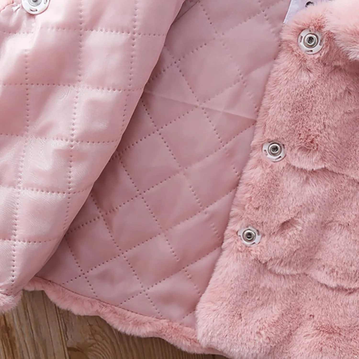 Yartina Newborn Infant Baby Girls Faux Fur Coat Winter Thick Jacket Cape Cloak Poncho 0-3 Years