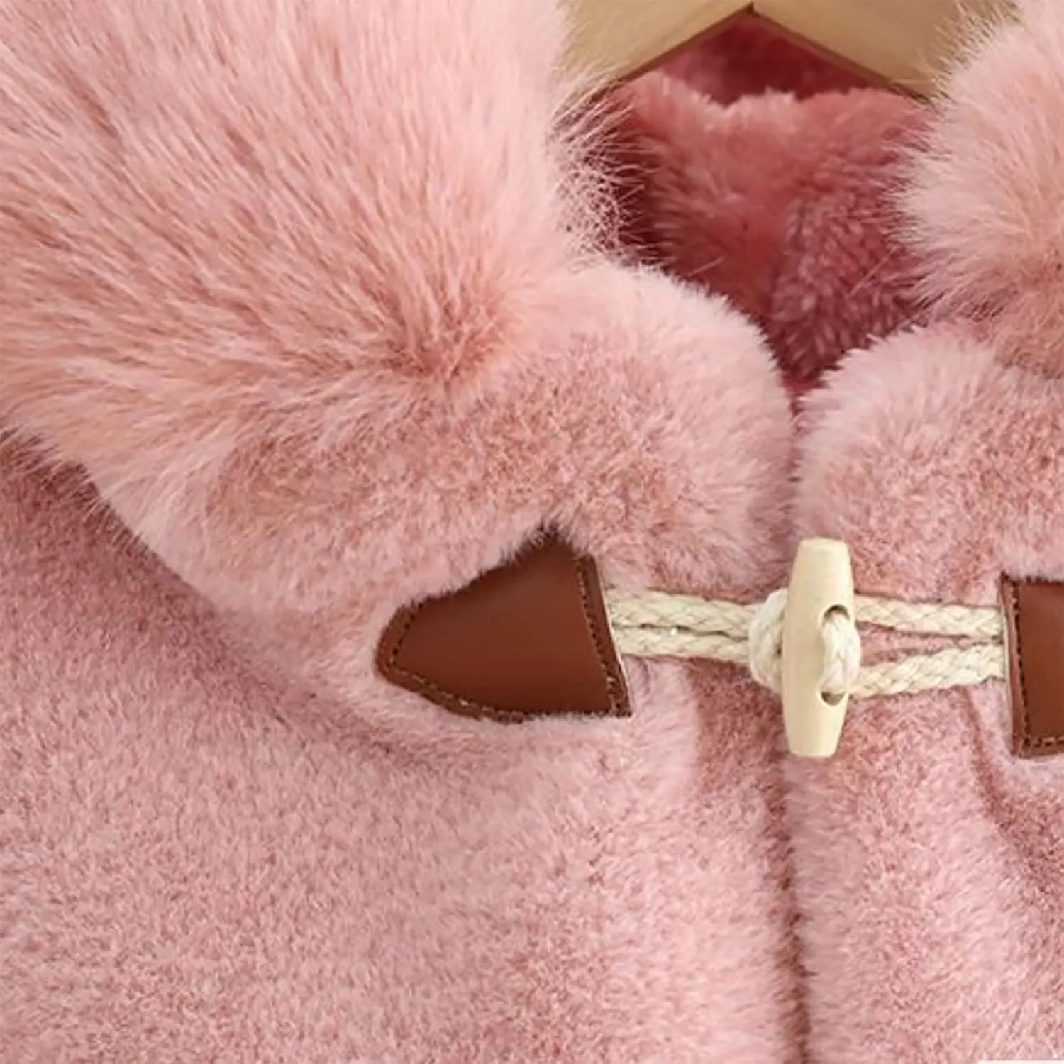 Yartina Newborn Infant Baby Girls Faux Fur Coat Winter Thick Jacket Cape Cloak Poncho 0-3 Years