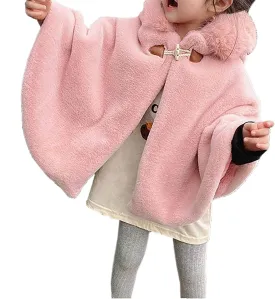 Yartina Newborn Infant Baby Girls Faux Fur Coat Winter Thick Jacket Cape Cloak Poncho 0-3 Years